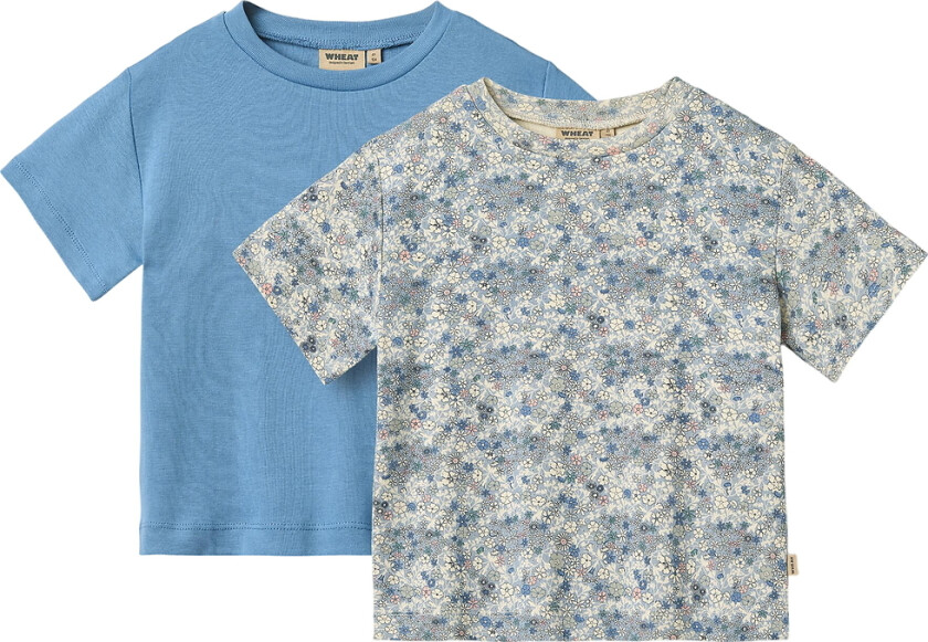 T-skjorte - 2-pack - Ella - Summer Blomster - - 4 år (104) - T-skjorte