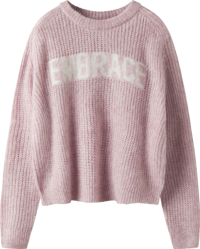 Genser - Strikk - Short Strikk - NkfKerda - Brunert Lila - - 9-10 år (134-140) - Genser