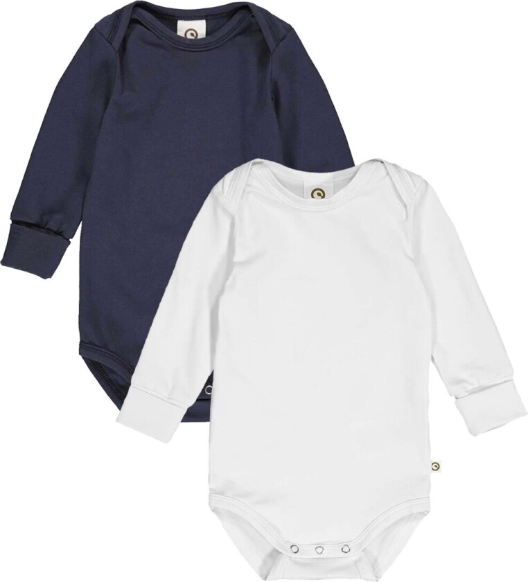 Body I/e - Cozy Meg - 2-pack - Balsam Cream/Natt Blue - - 68 - Langermet Body