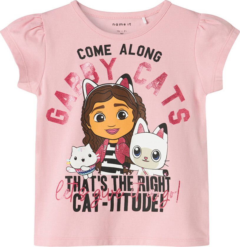 T-skjorte - NmfMaba - Gabby - Cameo Rosa - - 2 år (92) - T-skjorte