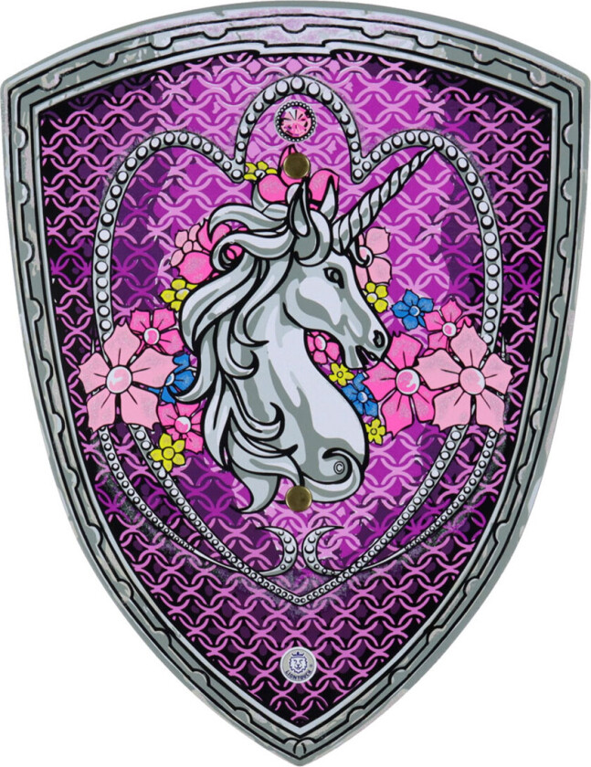 Prinsesseskjold - Enhjørning - Enkel tagg - - OneSize - Kostymer