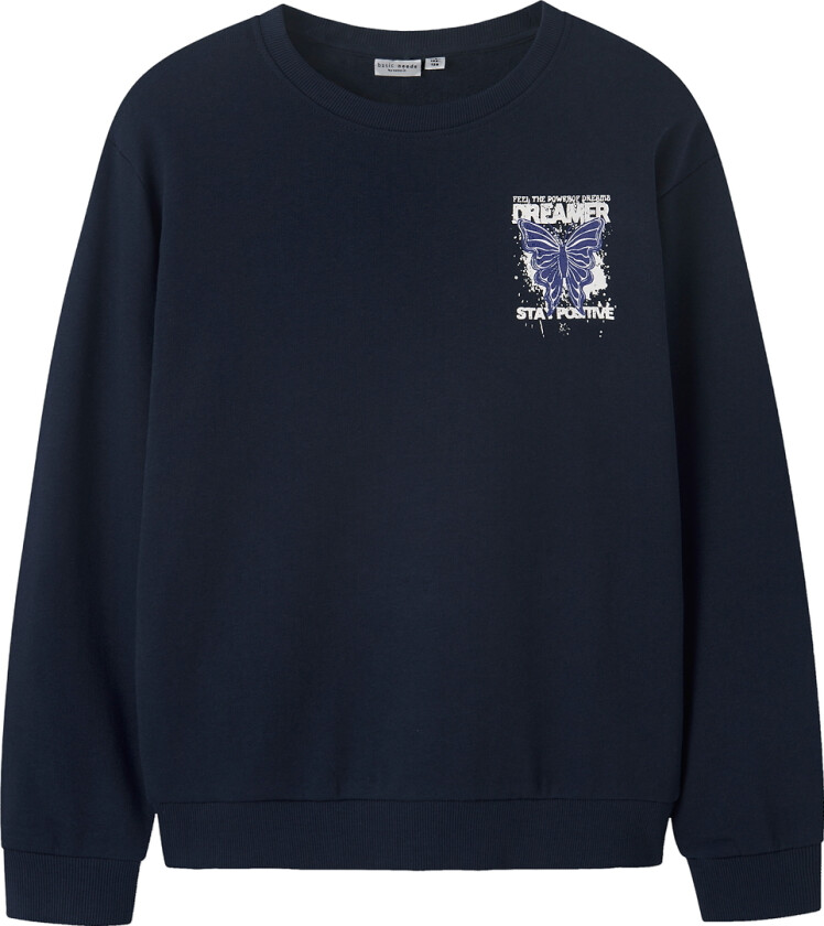 Collegegenser - NkfVasacha - Navy Blazer/Drømmer - - 6 år (116) - Collegegenser