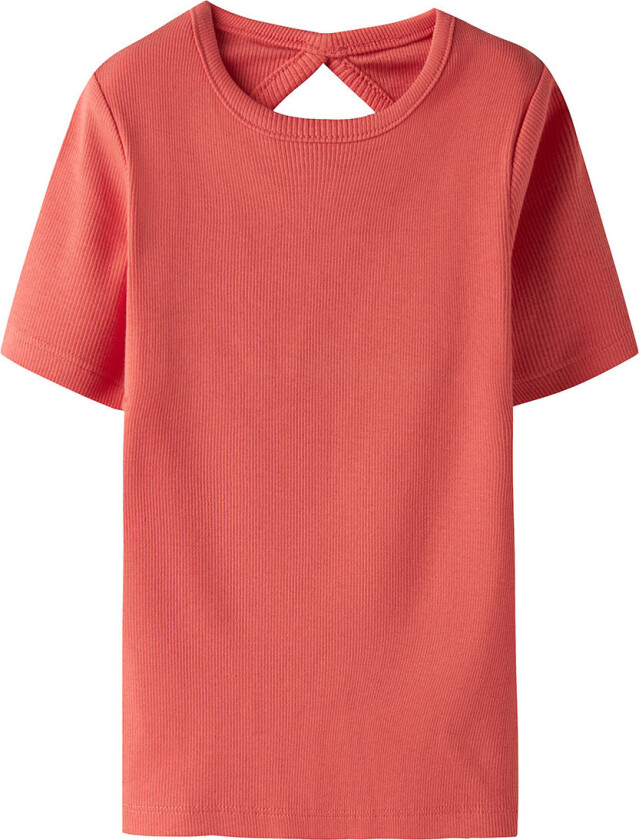 T-skjorte - Rib - NkfJalgos - Krydret Coral - - 7-8 år (122-128) - T-skjorte