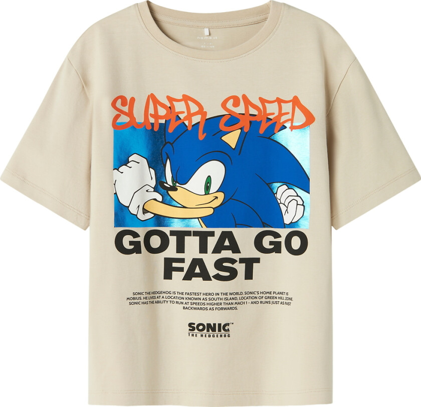T-skjorte - NkmJerry - Sonic - Peyote - - 7-8 år (122-128) - T-skjorte