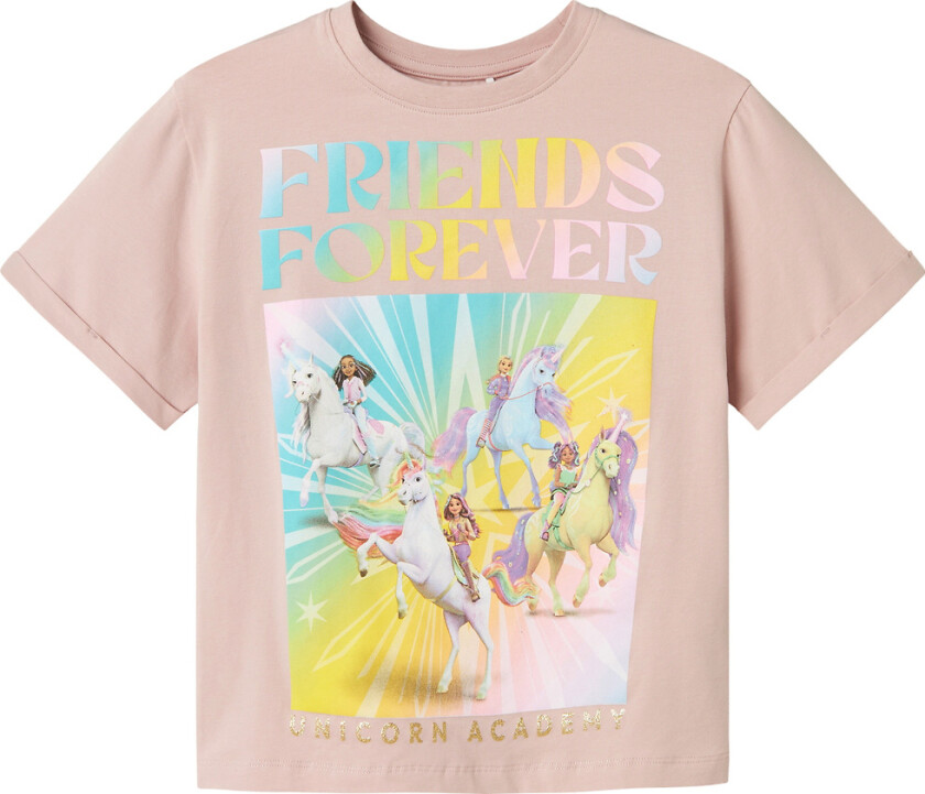 T-skjorte - NkfJixo - Unicorn Academy - Polert Lilac - - 6 år (116) - T-skjorte