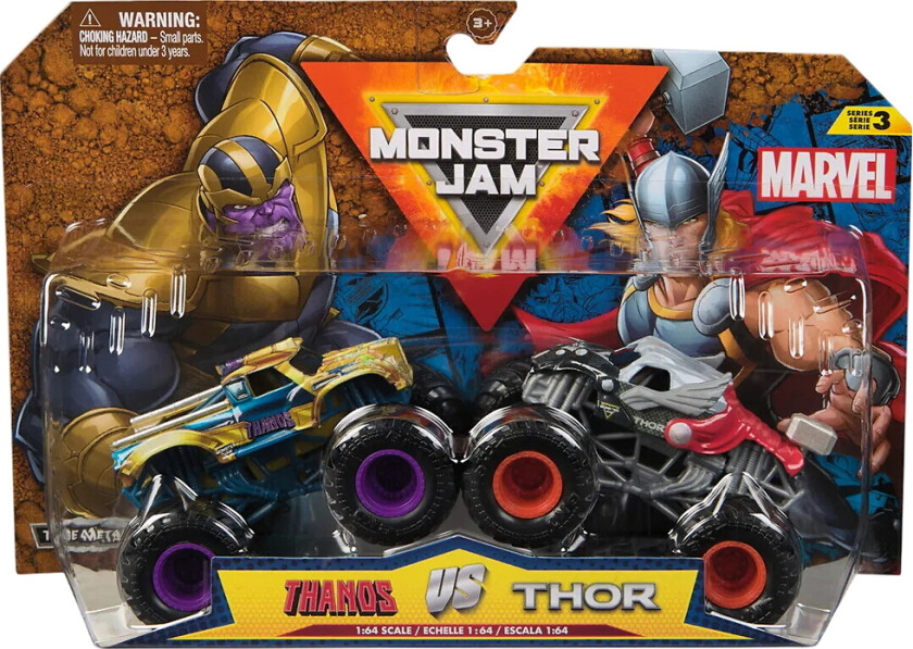 Truck - 1:64 - Marvel - 2-pack - Thanos mot Thor - - OneSize - Bil