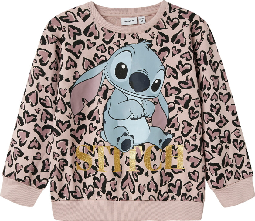 Collegegenser - NmfJanni Stitch - Polert Lilac - - 3 år (98) - Collegegenser