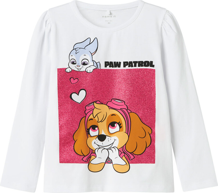 Genser - Nei - NmfJoana - Paw Patrol - Bright White - - 6 år (116) - Genser