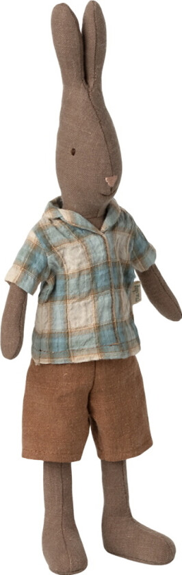 Hare - Skjorte og Shorts - Str. 2 - Brun - - OneSize - Dukke
