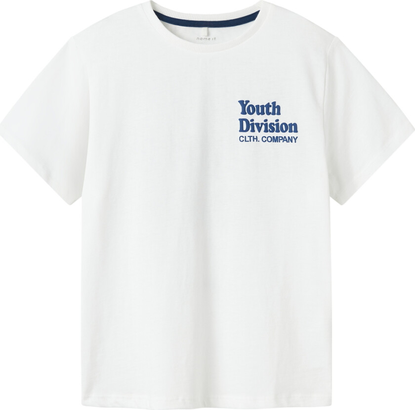 T-skjorte - NkmLawson - Bright White - - 9-10 år (134-140) - T-skjorte