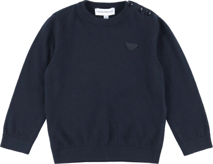 Genser - Bomull/Ull - Navy - - 3 år (98) - Genser