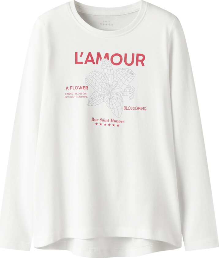 Genser - Loose - NkfViolet - Bright White/Lamour - - 9-10 år (134-140) - Genser