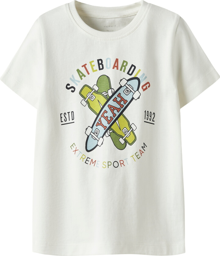 T-skjorte - Nmm Karlton - Coconut Melk - - 5 år (110) - T-skjorte