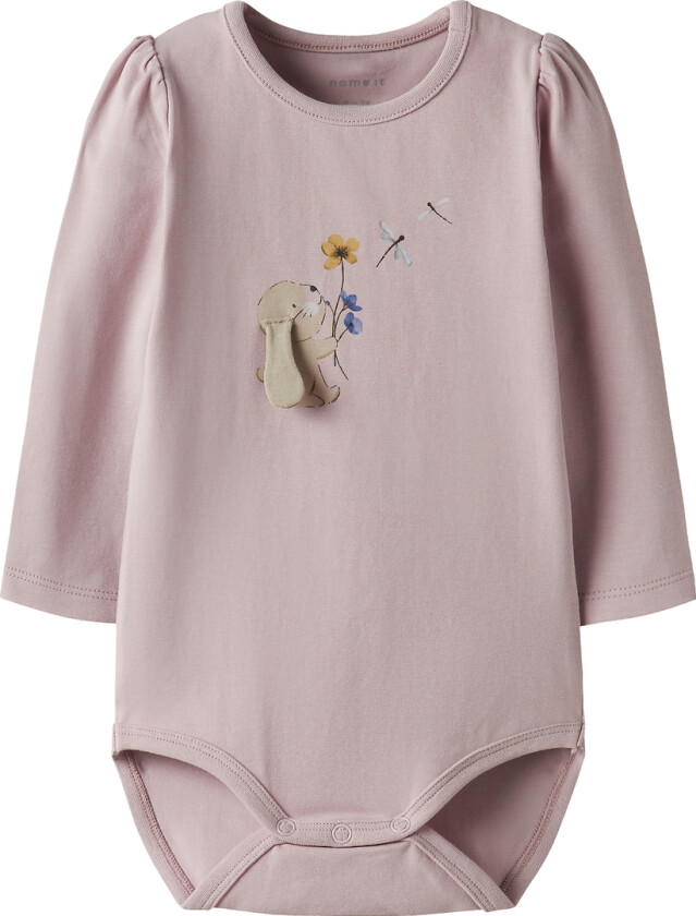 Body I/e - NbfKorn - Polert Lilac - - 1 år (80) - Langermet Body