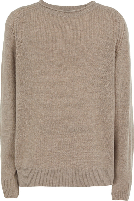 Genser - Viskose/Ull - Beige Melert m. Blå - - 16 år (176) - Genser