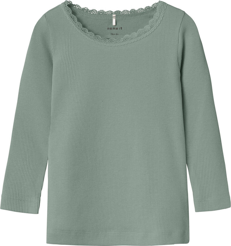 Genser - Noos - Rib - Nmfkab - Slate Grå - - 7-8 år (122-128) - Genser