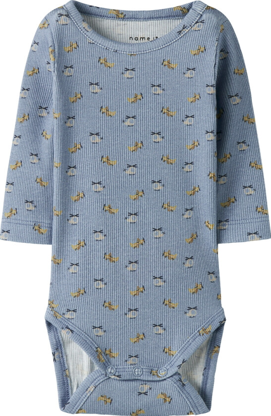 Body I/e - Rib - NbmKolkab - Dusty Blue - - 56 - Langermet Body