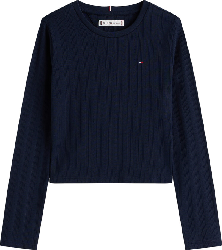 Genser - Pointelle - Dark Natt Navy - - 6 år (116) - Genser
