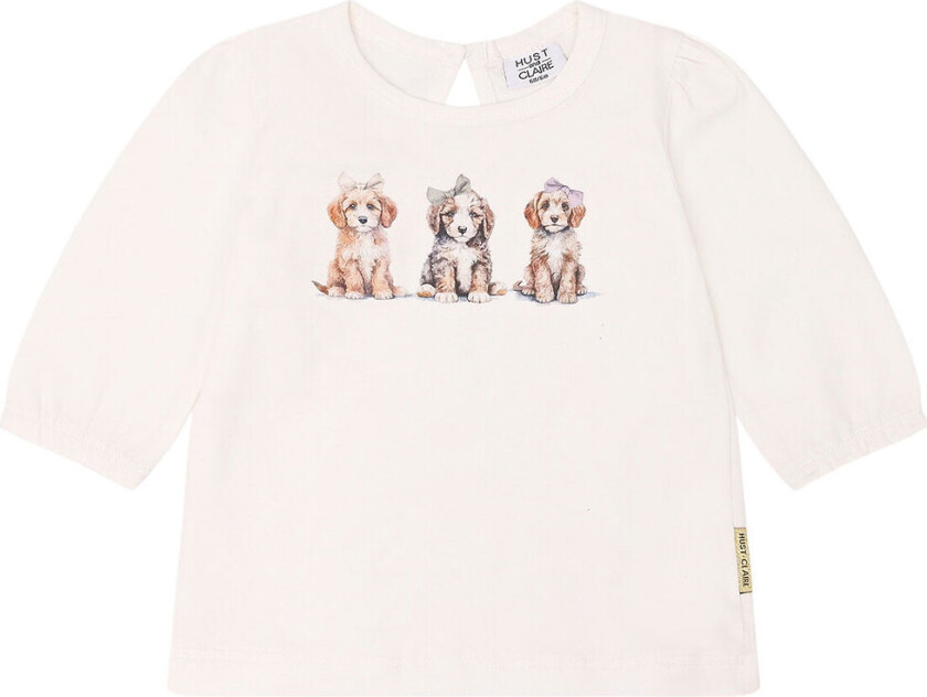 Genser - Alma - Ivory m. Hunder - - 1 år (80) - Genser