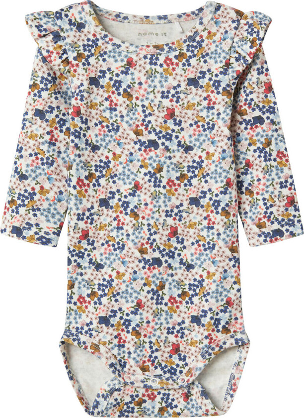 Body I/e - NbfKorra - Cloud Danser m. Blomster - - 56 - Langermet Body