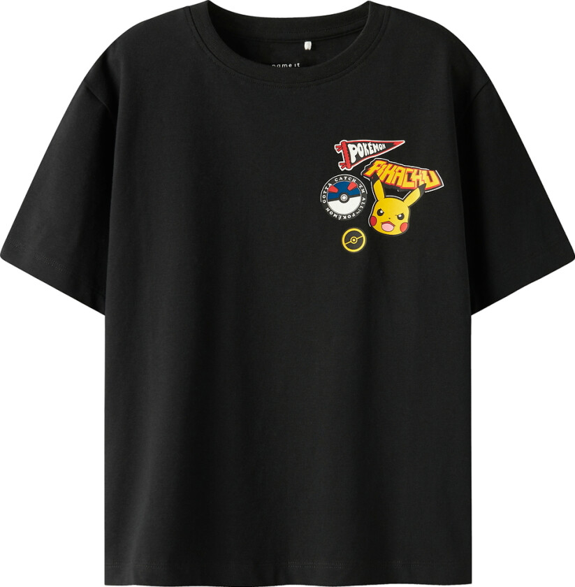 T-skjorte - Noos - NkmJeno - Pokémon - Svart - - 6 år (116) - T-skjorte