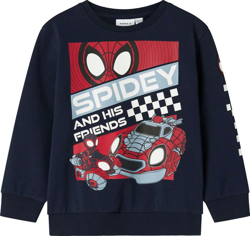 Collegegenser - NmmJo - Spidey - Navy Blazer - - 2 år (92) - Collegegenser