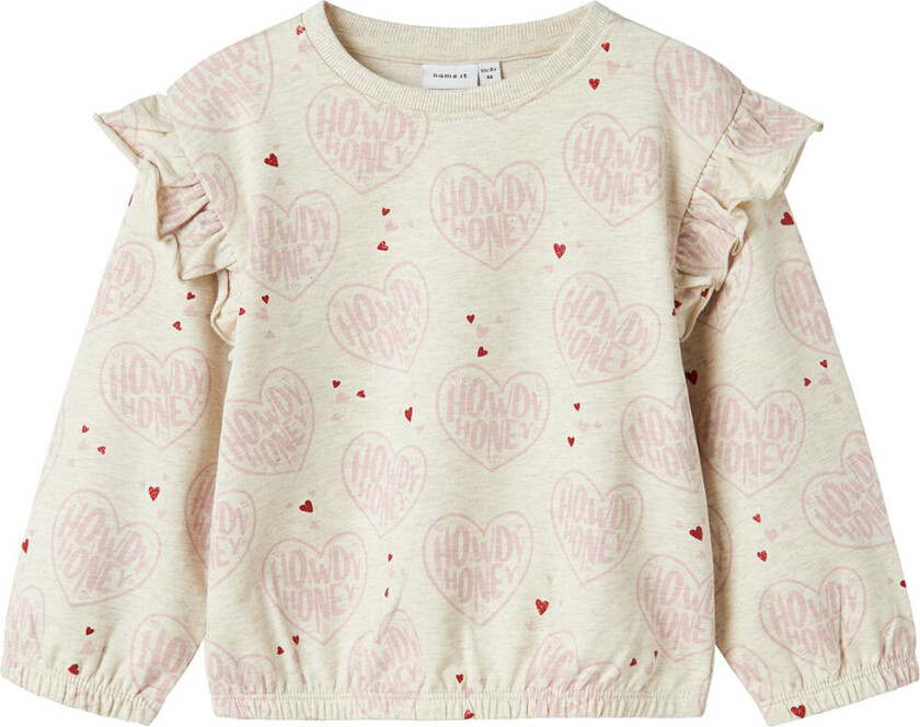 Collegegenser - NmfKea - Peyote-melange - - 3 år (98) - Collegegenser