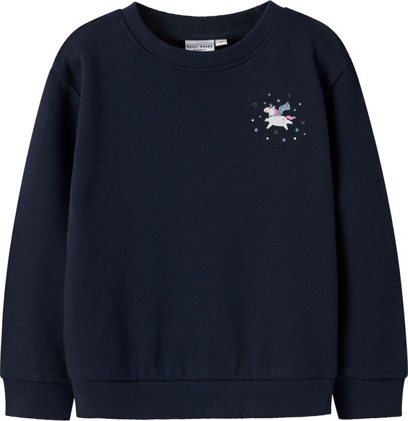 Collegegenser - NmfVasacha - Navy Blazer/Unicorn - - 4 år (104) - Collegegenser
