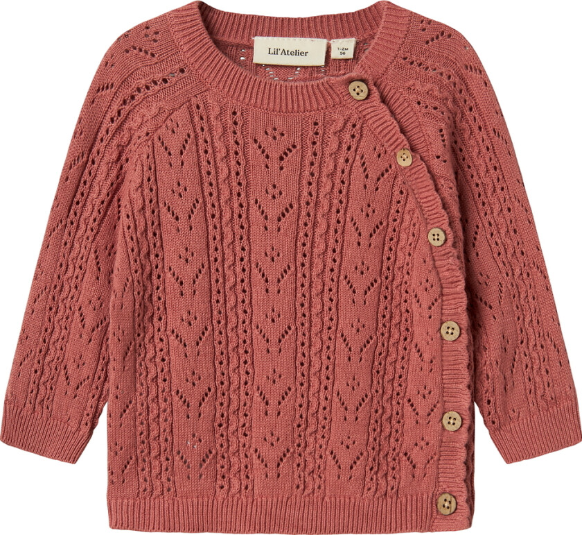 Lil' Atelier Genser - Strikk - NbfKajsa - Visnet Rose - Lil Atelier - 56 - Genser