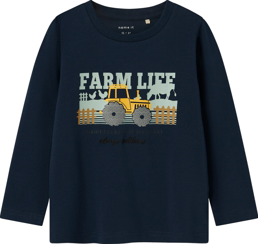 Genser - NmmLactor - Navy Blazer - - 7-8 år (122-128) - Genser