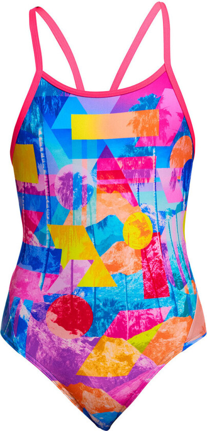 Badedrakt - Diamantbakside - UV50+ - Piksel Paradise - - 12 år (152) - Badetøy