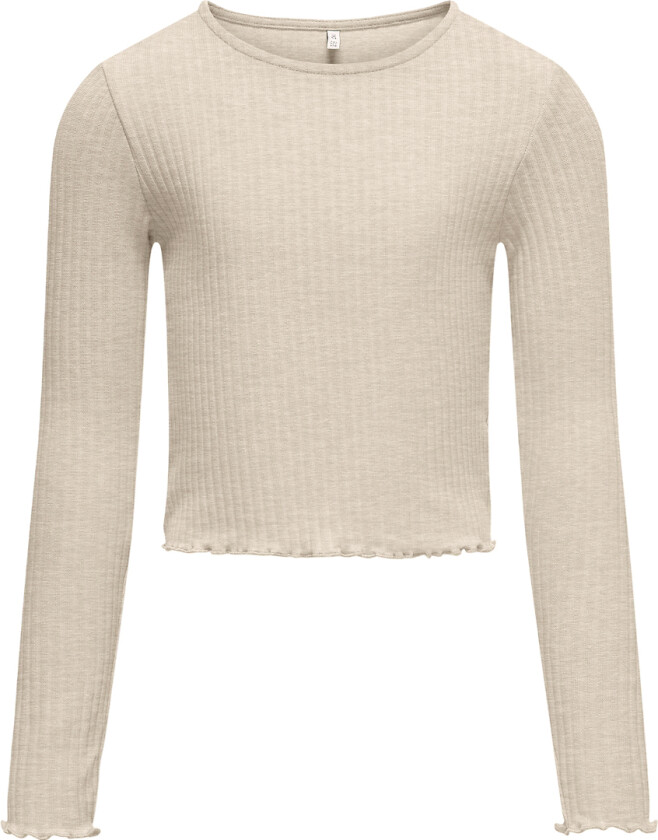 Genser - Rib - KogNella - Pimpstein Stone/Melange - - 11-12 år (146-152) - Genser