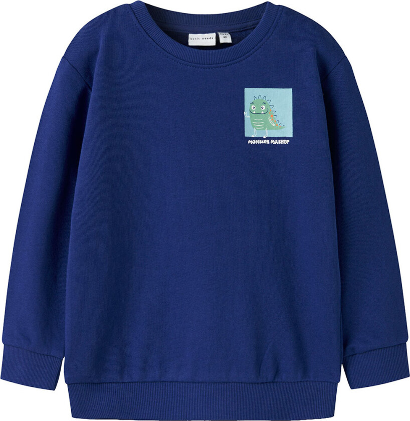 Collegegenser - NmmVasha - Sodalite Blue/Monster Mashup - - 3 år (98) - Collegegenser