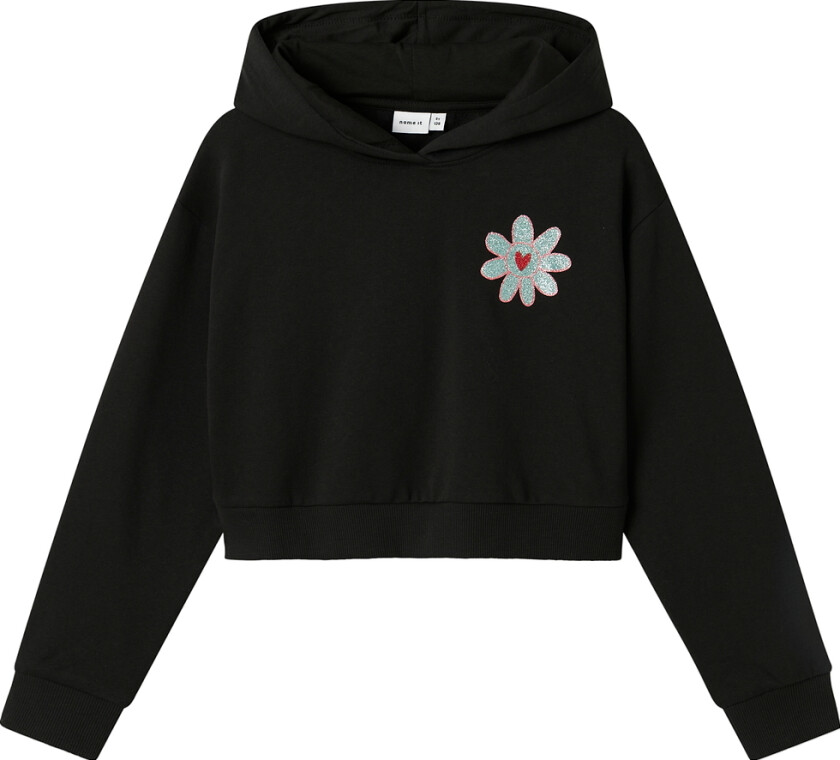 Hettegenser - NkfKory - Black - - 6 år (116) - Hettegenser