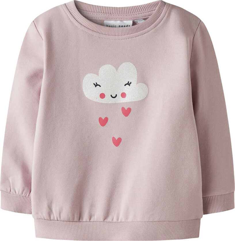 Collegegenser - NbfVrillie - Polert Lilac/Cloud - - 62 - Collegegenser