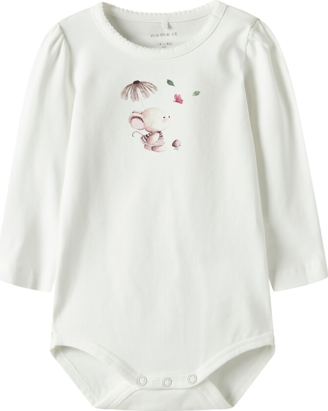 Body I/e - NbfLotus - Cloud Danser m. Trykk - - 1 år (80) - Langermet Body