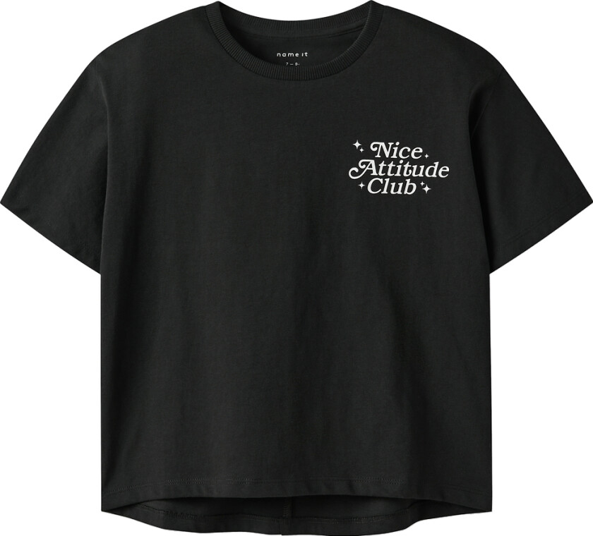 T-skjorte - NkfLione - Svart m. Trykk - - 7-8 år (122-128) - T-skjorte