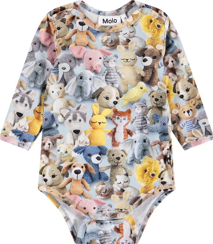 Body I/e - Foss - Heklede søtnoser - - 1 år (80) - Langermet Body