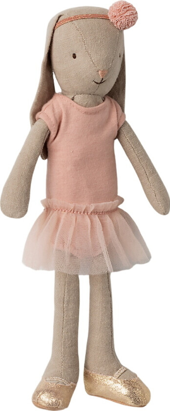 Kanin - Trikot og tyllskjørt - Str. 2 - Rosa - - OneSize - Dukke