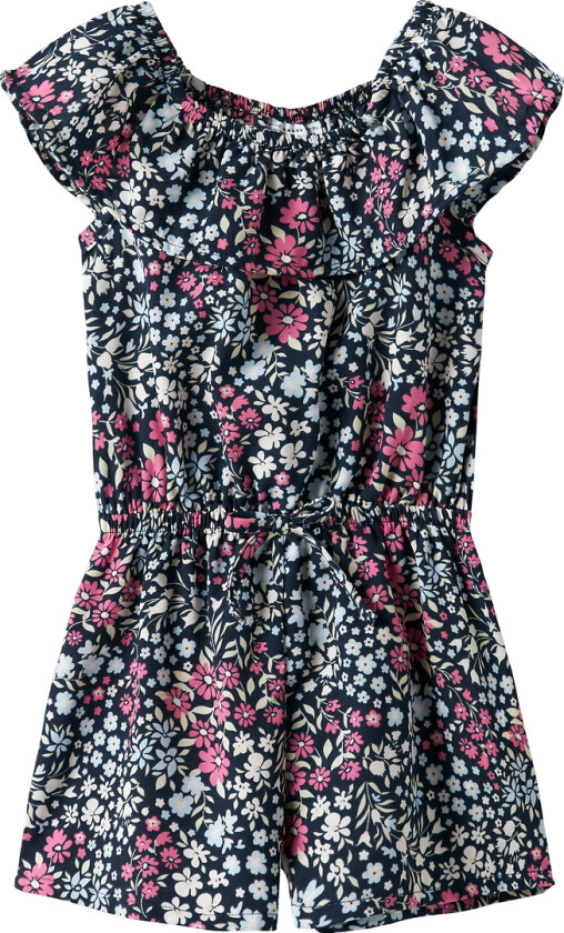 Buksedress - NmfVinaya - Carmine Rose/Søt Flower - - 3 år (98) - Buksedress