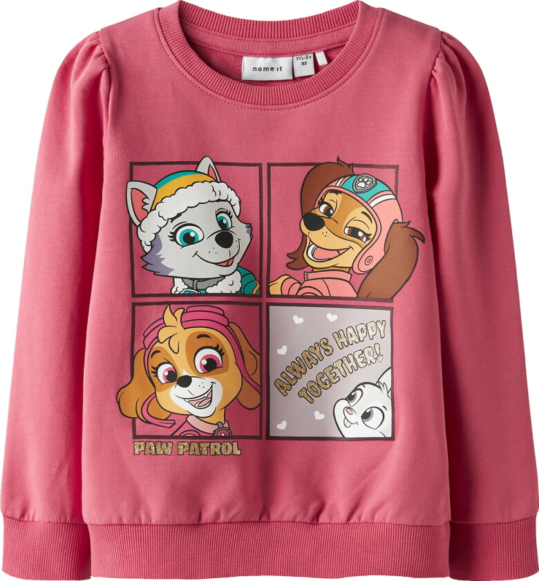 Collegegenser - NmfJosse - Paw Patrol - Rapture Rose - - 2 år (92) - Collegegenser