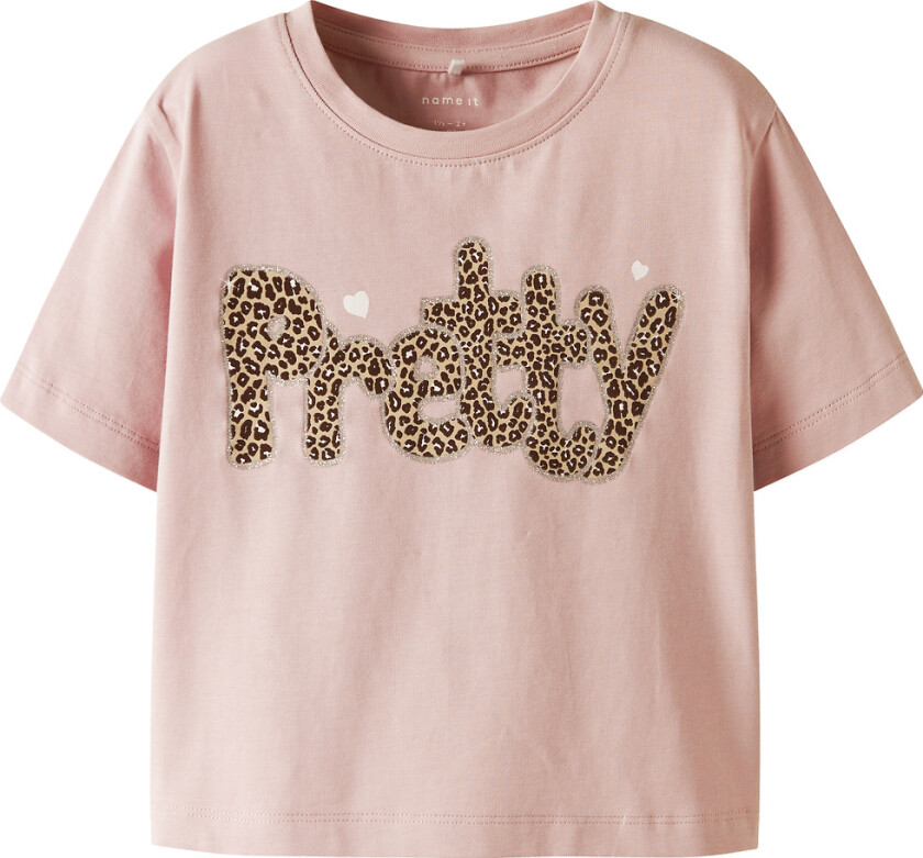 T-skjorte - NmfLeoanja - Polert Lilac m. Trykk - - 2 år (92) - T-skjorte