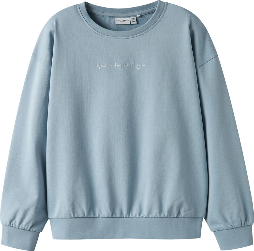 Collegegenser - NkfVanita - Dusty Blue/Gjør meg til meg - - 6 år (116) - Collegegenser