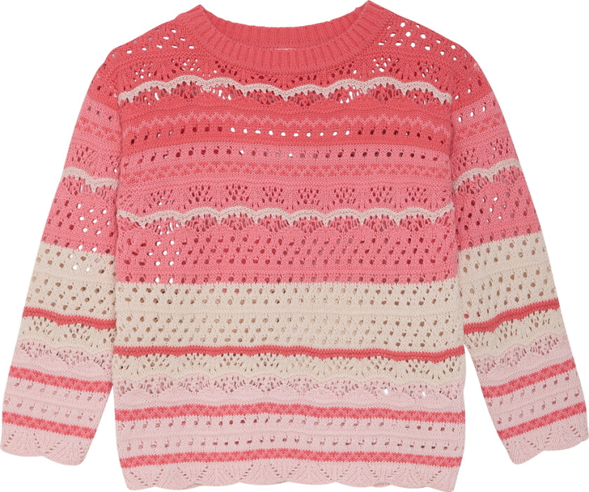 Genser - Rosenkvarts m. Hullmønster - - 12 år (152) - Genser