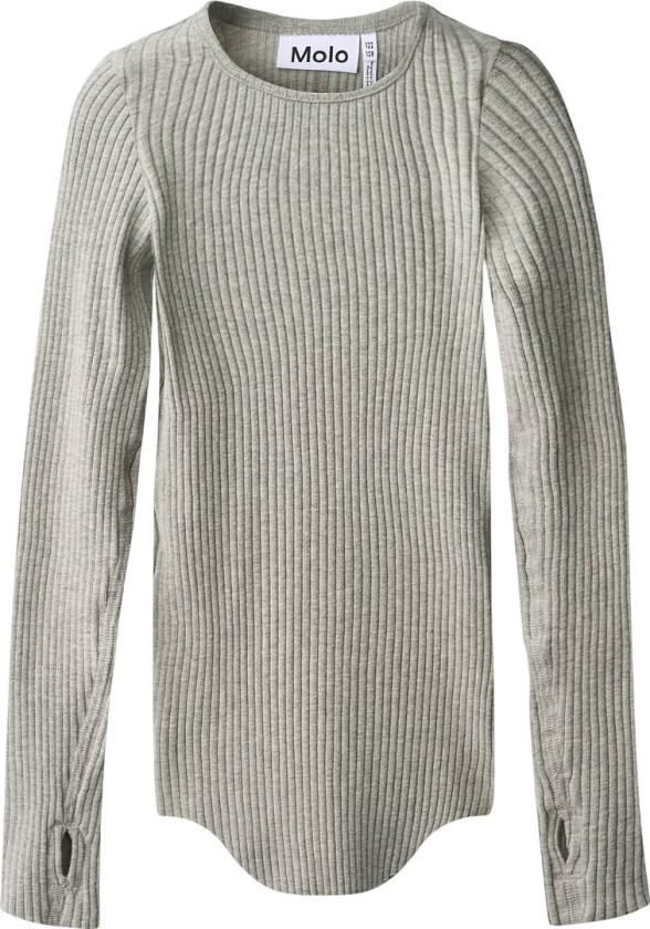 Genser - Rib - Rochelle - Grey Melange - - 7-8 år (122-128) - Genser