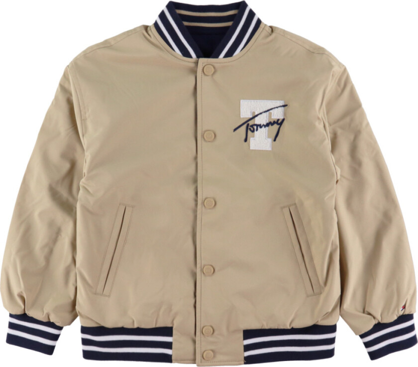 Bomber Jakke - Vendbar - Lett Gold/Navy - - 16 år (176) - Vinterjakke