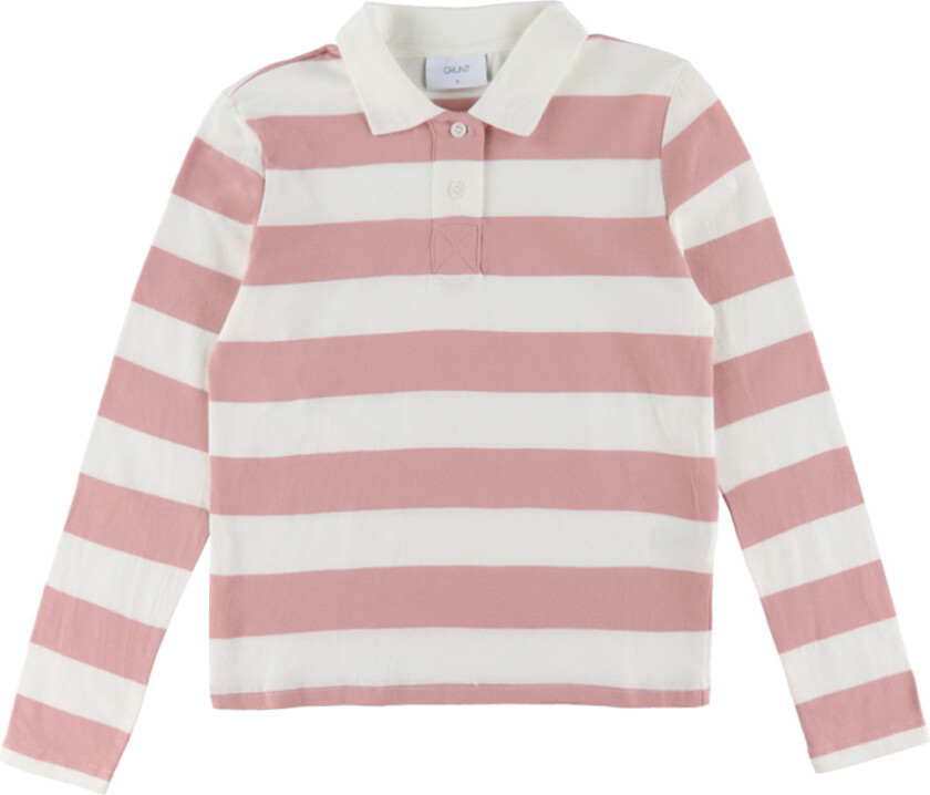 Poloskjorte - Grante - Dusty Rose/Hvit Stripet - - 12 år (152) - Genser