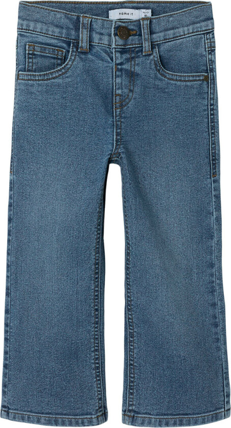 Jeans - Bred - NmfRose - Medium+ Blue Denim - - 4 år (104) - Jeans