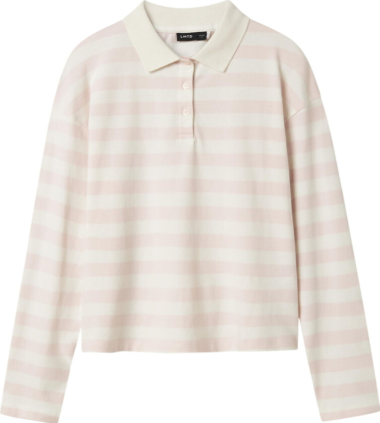 Poloskjorte - NlfKliva - Crystal Rosa/White Striper - - 15-16 år (170-176) - Genser