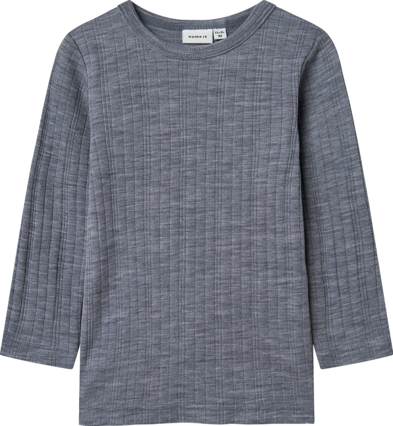 Genser - Ull - Rib - Noos - NmmWang - Folkstone Grey - - 5 år (110) - Genser